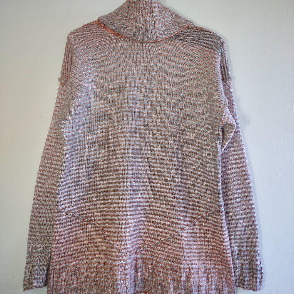 CAbi Striped Cowl Neck Knit Sweater Pullover Relaxed Fit Boho Women Small - Picture 9 of 11
